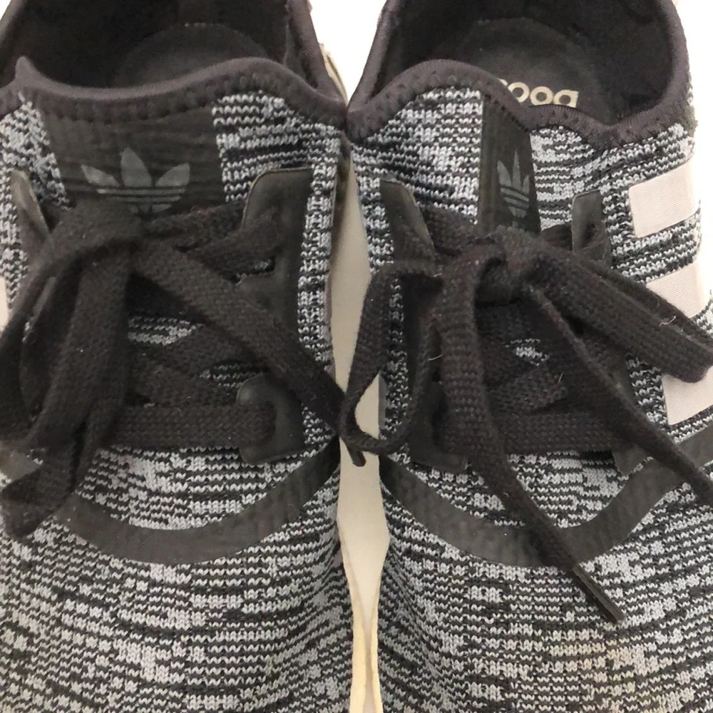 ADIDAS GLITCH CAMO CORE GREY BLACK RUNNING SNEAKERS MENS SIZE 8
